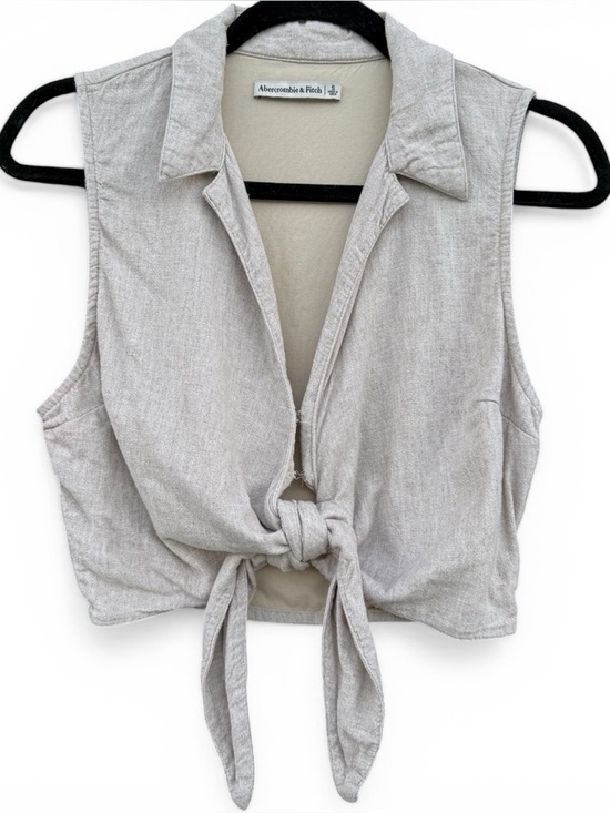 Abercrombie & Fitch Tops - A&F | Linen Crop Top